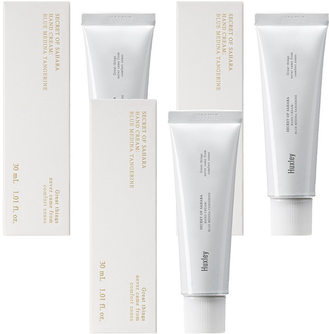 헉슬리 핸드크림 블루 메디나 탠저린, 30ml, 3개