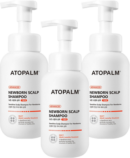 아토팜 뉴본 스칼프 샴푸, 300ml, 3개