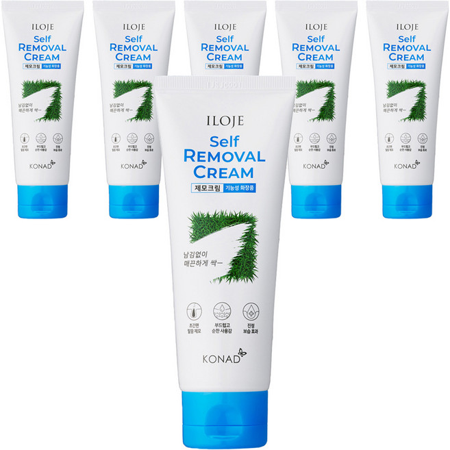 아이로제 셀프 제모 크림, 100ml, 6개