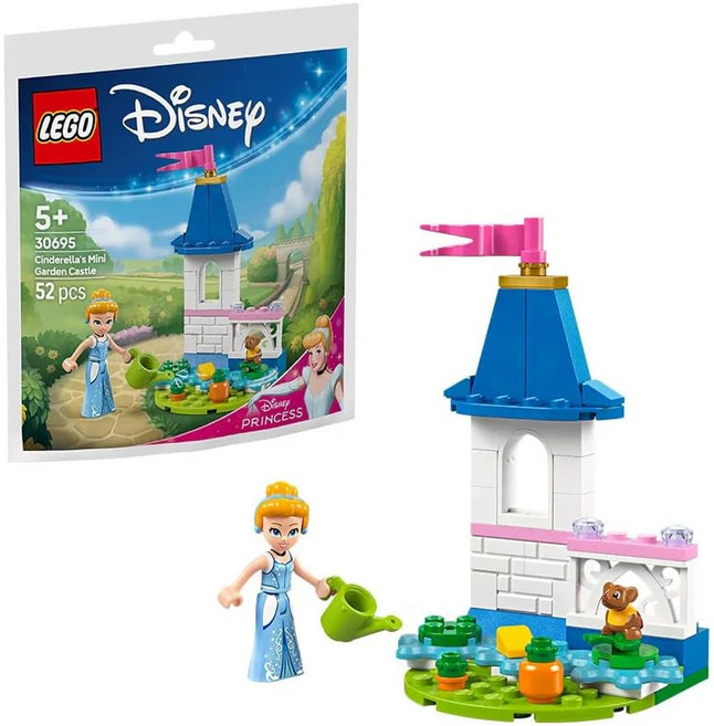 LEGO 30695 polybag 仙蒂瑞拉的迷你花園城堡 5歲以上, 1包, 多色