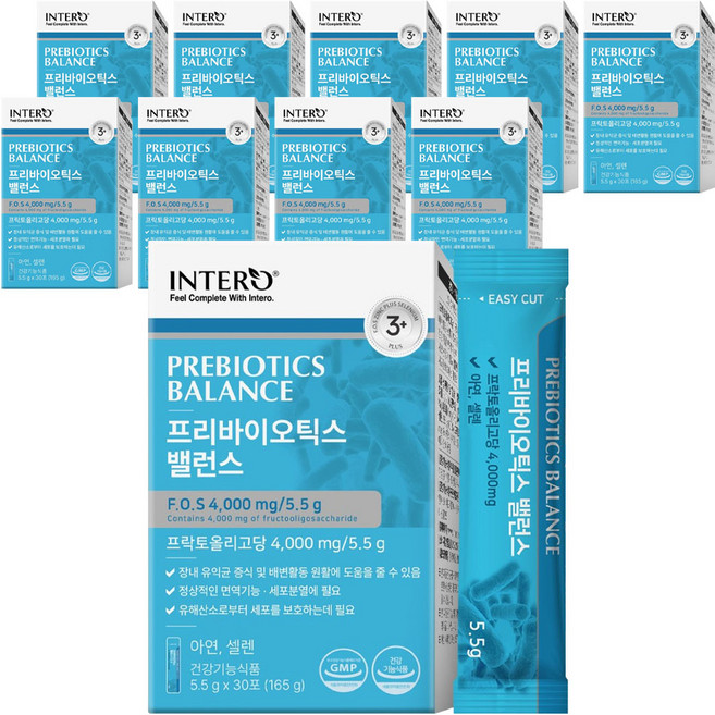 인테로 프리바이오틱스 밸런스, 165g, 10개
