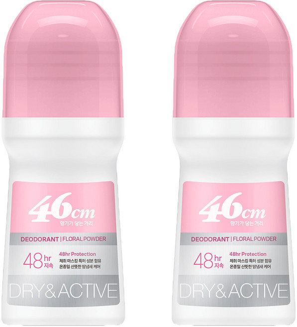 온더바디 46cm 나이아신아마이드 롤온 데오드란트 플로럴 파우더향, 75ml, 2개