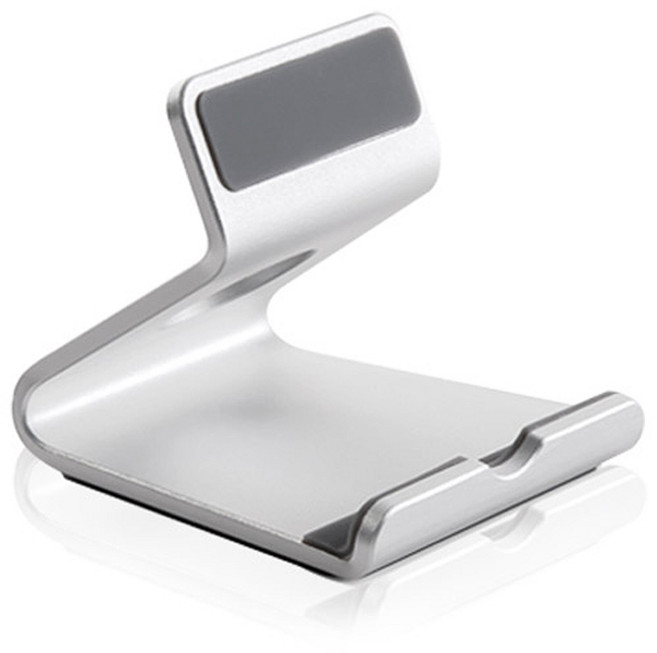 애니클리어 알루미늄 스마트 태블릿PC 거치대, 실버, 1개