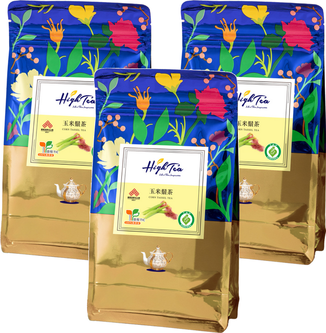 High Tea 伂橙 玉米鬚茶, 2g, 12包, 3袋