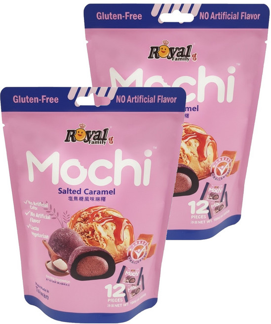 ROYAL FAMILY 皇族 鹽焦糖風味麻糬, 2個, 180g