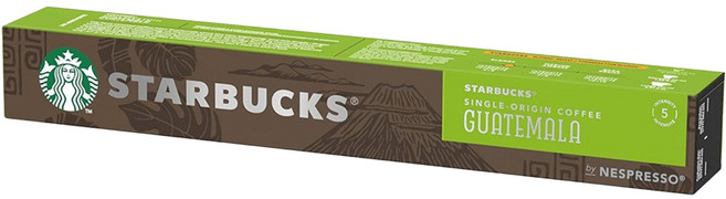 STARBUCKS 星巴克 單一產區瓜地馬拉咖啡膠囊 Nespresso咖啡機專用, 5.2g, 10顆, 1盒