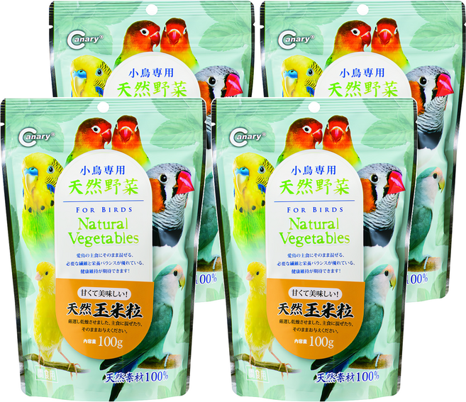 Canary 田園舒食鳥用玉米粒 B-S758, 100g, 4包