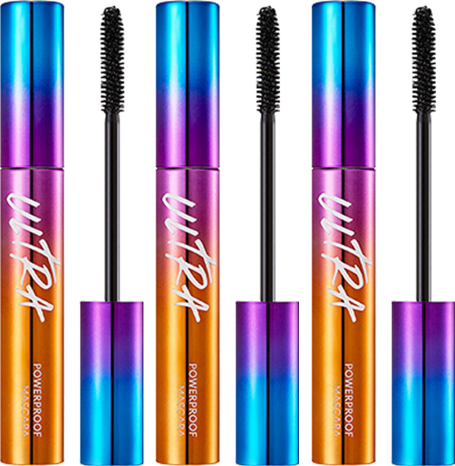 미샤 울트라 파워프루프 마스카라 8g, 컬 업 볼륨, 3개