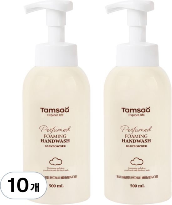 탐사 퍼퓸포밍 핸드워시 베이비파우더향, 500ml, 10개