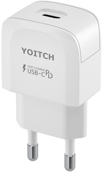 요이치 USB C타입 PD 18W Q라인 아이폰 고속 충전기, 혼합색상, 1개
