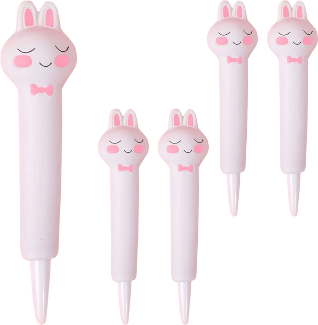 捏捏樂紓壓筆, 小白兔 白色, 5支