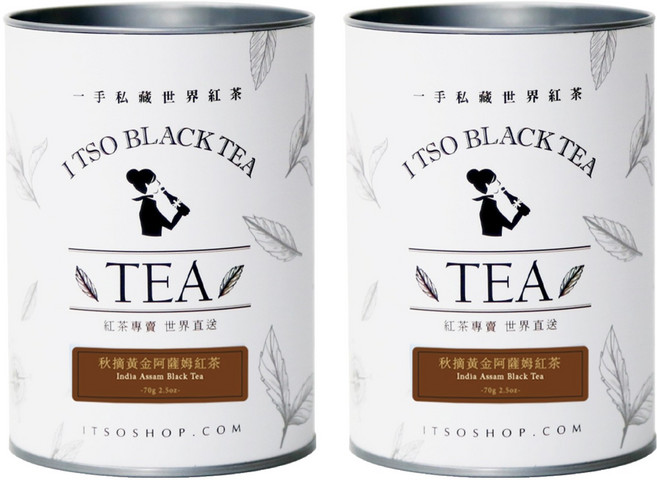 ITSO 一手私藏 秋摘黃金阿薩姆紅茶茶葉, 1入, 2罐, 70g