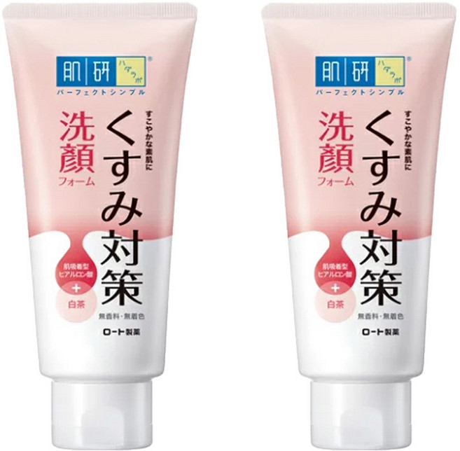 Hadalabo 肌研 暗沉對策洗顏乳 含白茶精華 添加玻尿酸, 100g, 2條