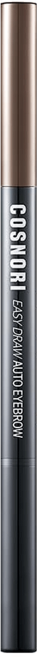 COSNORI 持久防水斜角眉筆 0.3g 深可可棕色 硬質筆頭 耐水耐汗, 1支