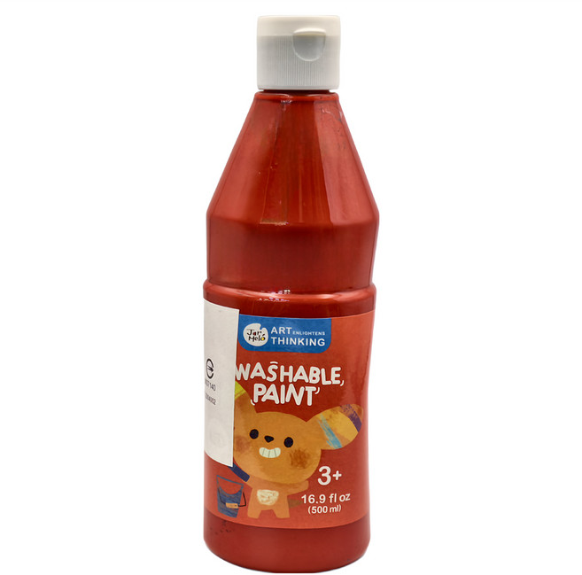 Jar Melo 原創美玩 兒童顏料 JA94549 紅色, 500ml, 1色