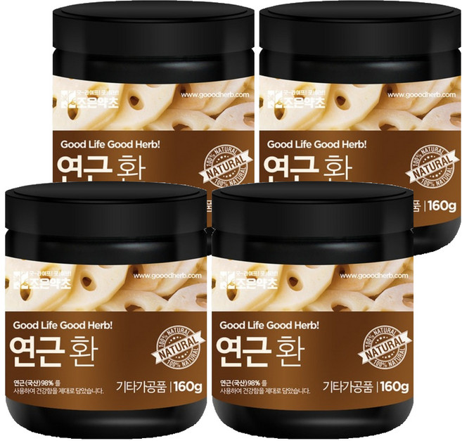 조은약초 프리미엄 연근환, 160g, 4개
