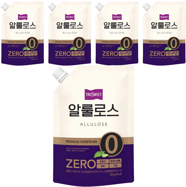 TRUSWEET 阿洛酮糖粉, 350g, 5個