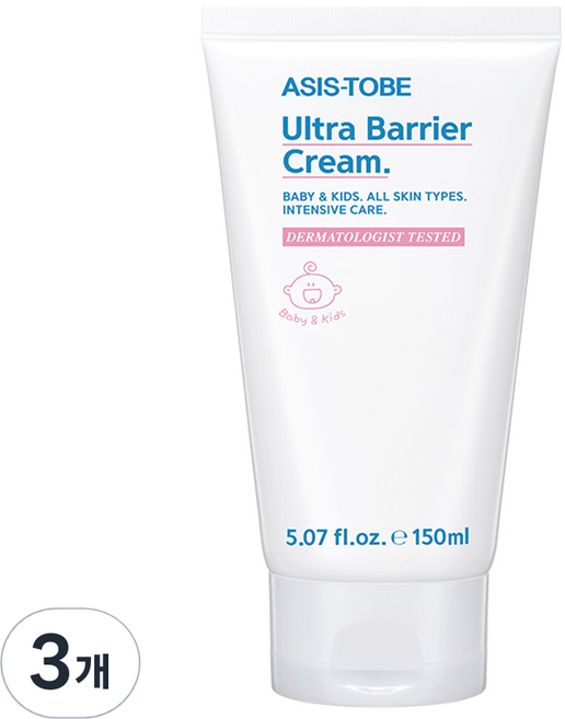애즈이즈투비 베이비 앤 키즈 울트라 베리어 크림, 150ml, 3개