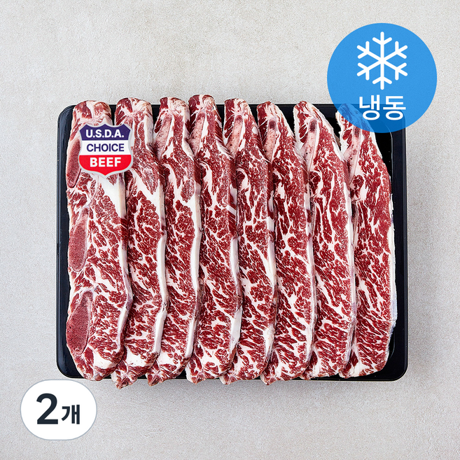 미국산 LA 꽃갈비 (냉동), 2개, 2.5kg