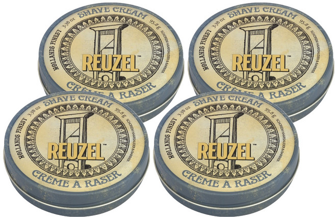 리우젤 남성용 면도 크림, 95.8g, 4개