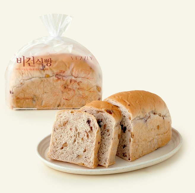 베즐리 비건식빵, 185g, 1개