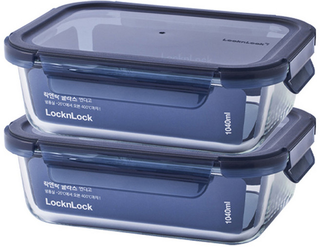 락앤락 인디고 글라스, 2개, 1.04L