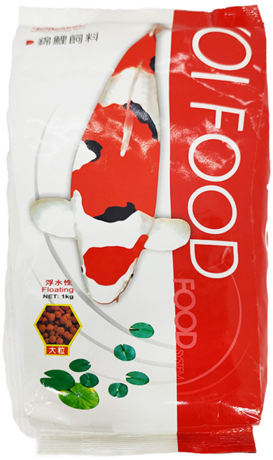 ista 伊士達 錦鯉/金魚飼料 紅大粒 增豔, 1kg, 1包
