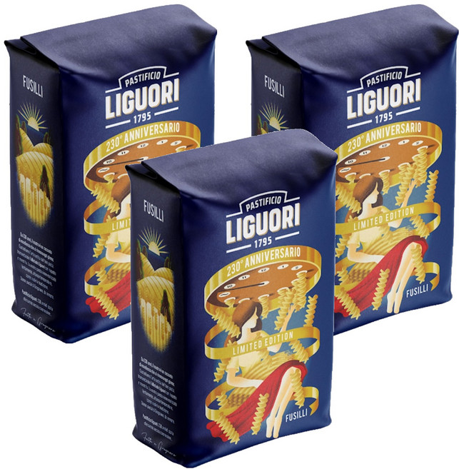 LIGUORI 義國莉 螺旋義大利麵, 500克, 3個
