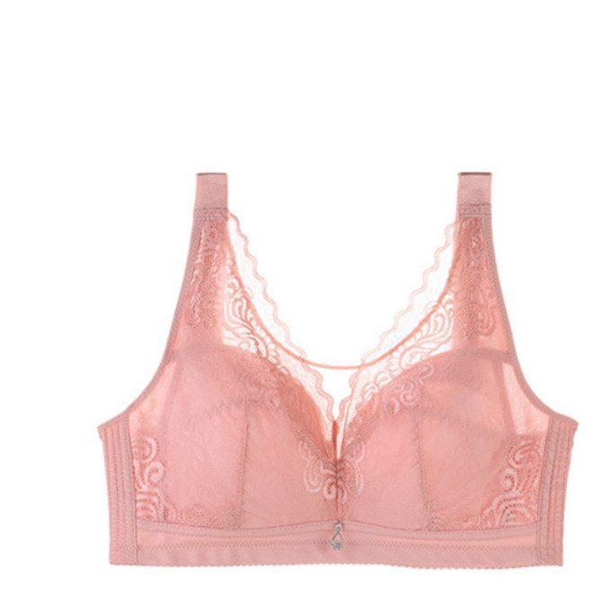 大尺碼波浪壓花哺乳內衣