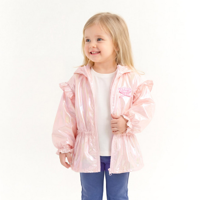 에스더버니리틀 루미팝홀로그램 바람막이 점퍼