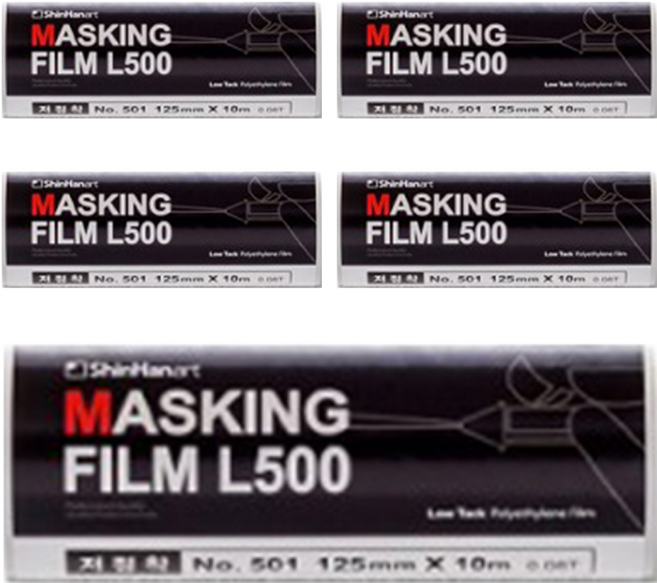 신한화구 마스킹 필름 10m x 125mm, 5개