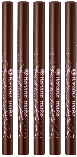 히로인메이크 스무스 리퀴드 아이라이너 슈퍼 킵 0.4ml, 브라운, 5개