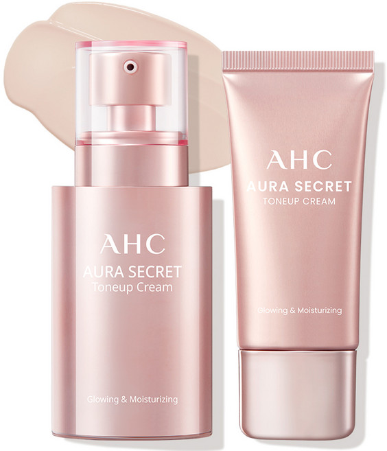 AHC 아우라 시크릿 톤업 크림 SPF30 PA++ 플러스 세트, 혼합색상, 1개