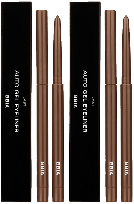 삐아 라스트 오토 젤 아이라이너 0.3g, 04멜로우브라운, 2개