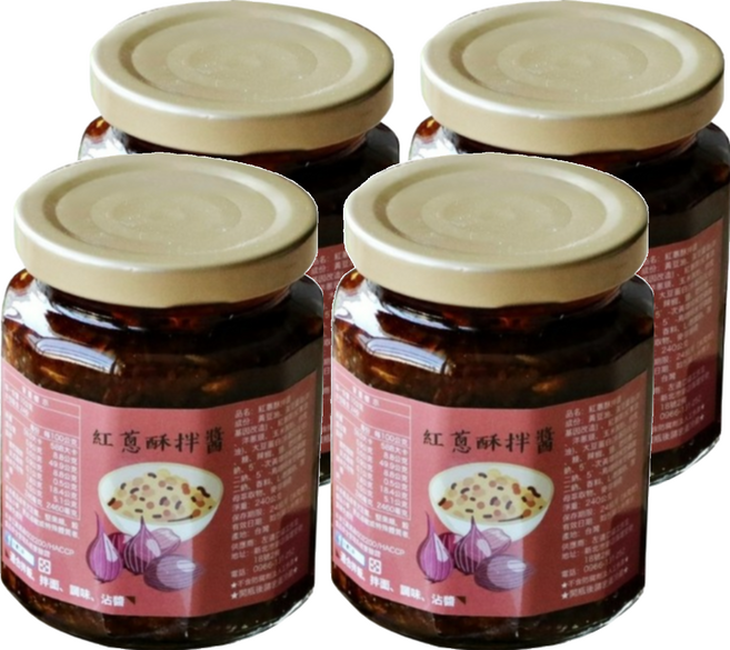 醬拌小弟 紅蔥酥拌醬, 240g, 4罐