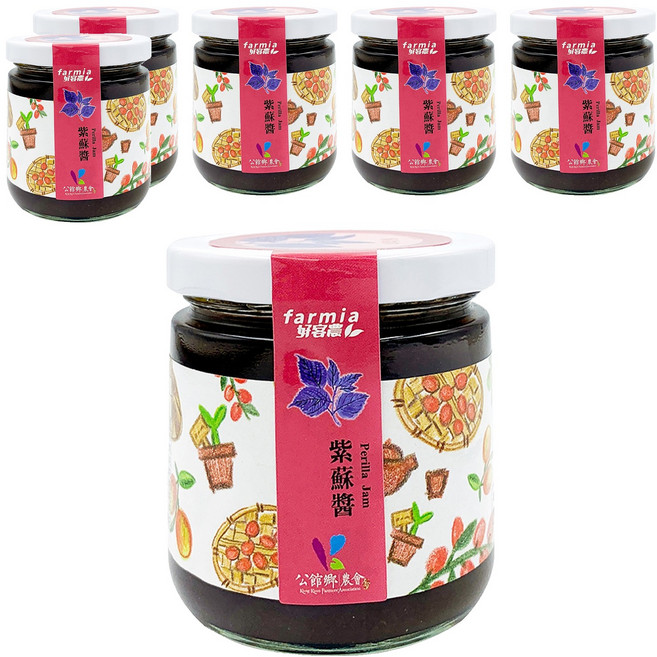 公館鄉農會 紫蘇醬, 225g, 6罐