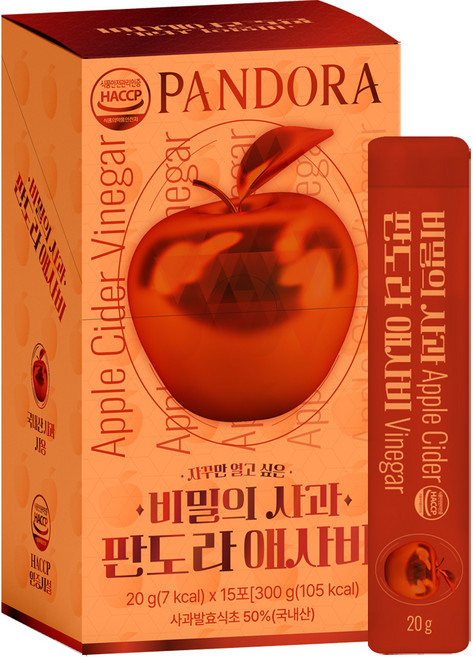 유기농마루 정품 비밀의 사과 판도라 애사비 스틱, 300g, 1개