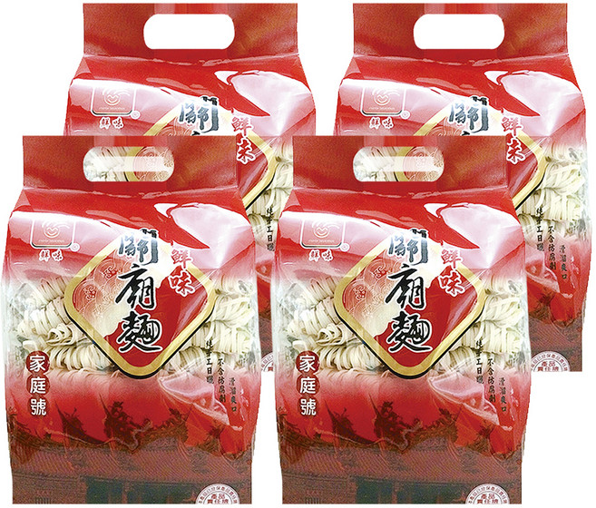 宏廣 鮮味 關廟麵, 4包, 1.2kg