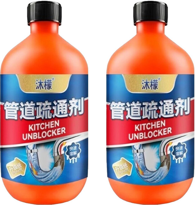 沐檬 管道疏通劑, 500ml, 2瓶