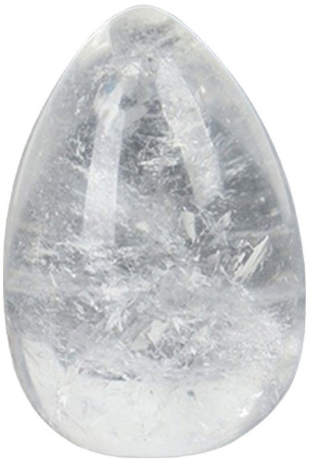 문구담 에그 클리어쿼츠 명상용 파워 힐링 스톤, 에너지정화, 1개
