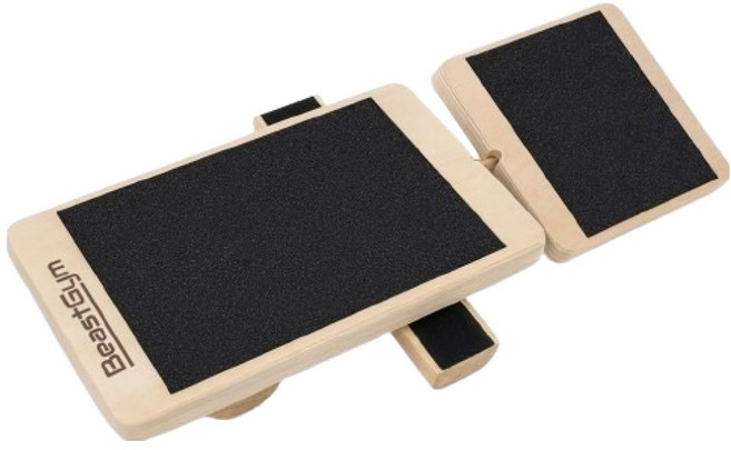 비스트짐 트레이너 밸런스 보드 발목 강화 휴대용, 우드