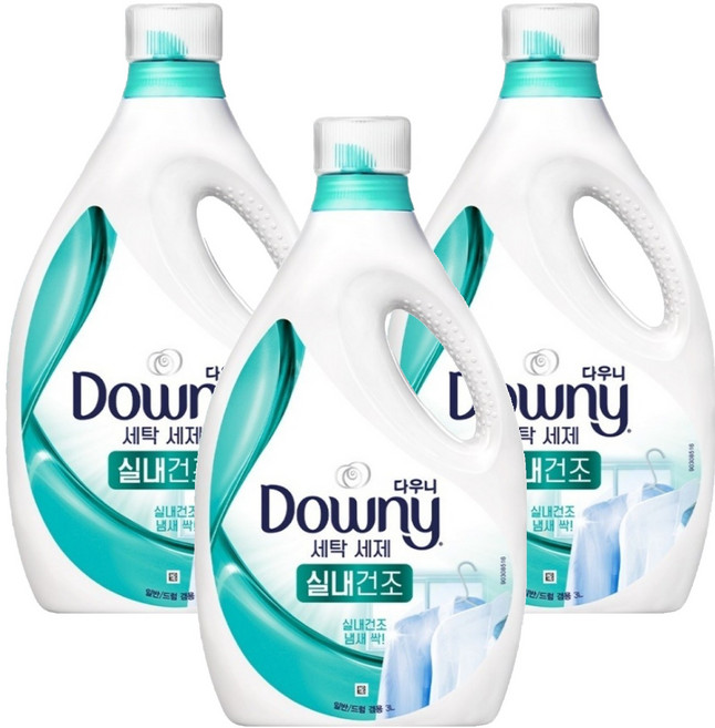 Downy 室內晾衣型衣物專用洗衣精 高效濃縮, 3L, 3瓶