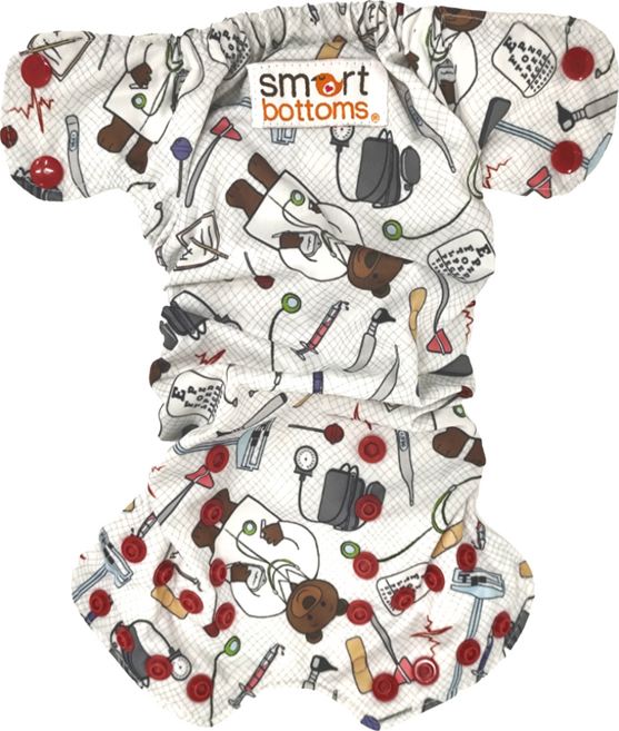 smart bottoms Diaper 2.0 布尿布 新生兒 2.7~7.3 kg, Doc 多色, 1件
