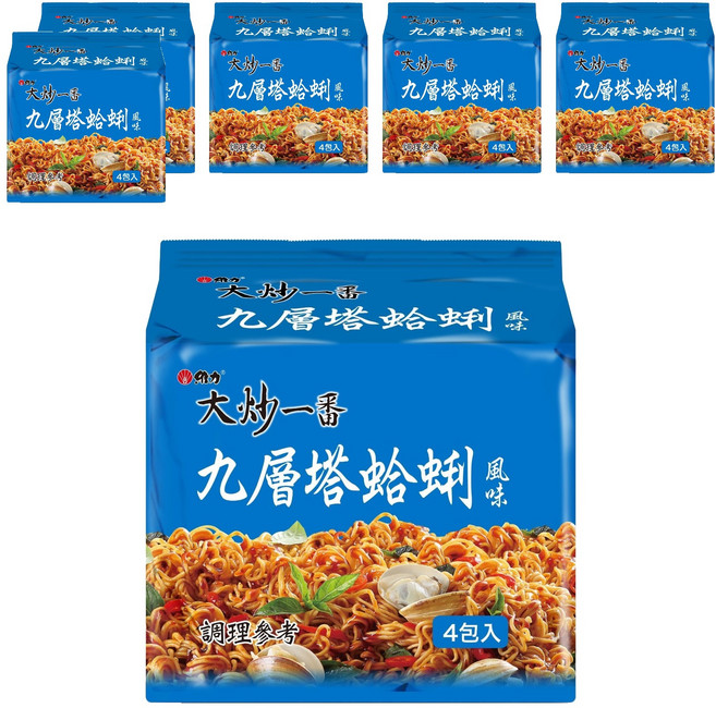 維力 大炒一番 九層塔蛤蜊風味麵 85g, 24包