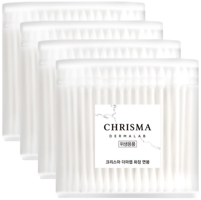 크리스마 더마랩 화장 면봉, 200개입, 4개