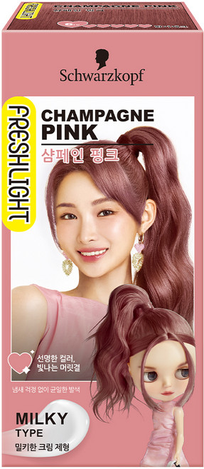 FRESHLIGHT 富麗絲 FRESHLIGHT染髮霜, 香檳粉, 1盒