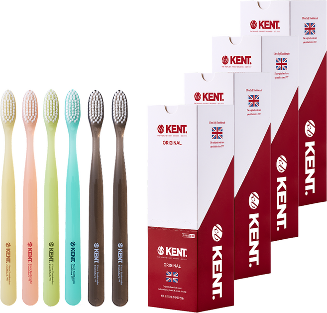 켄트 오리지널 초극세모 칫솔, 1개입, 24개