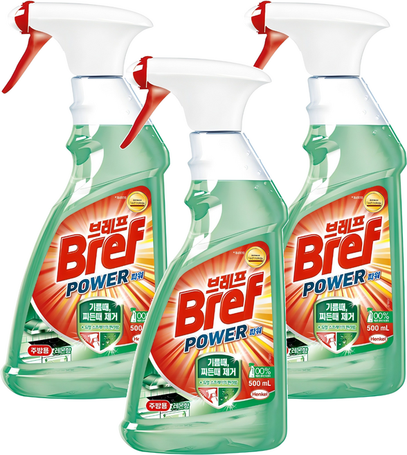 브레프 파워 주방용 세정제, 500ml, 3개
