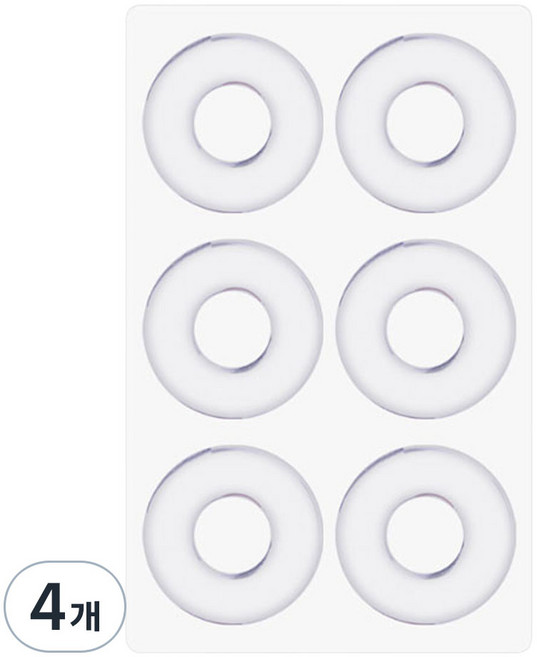 미누네 굳은살 티눈 물집 보호패드 투명 6p, 4개