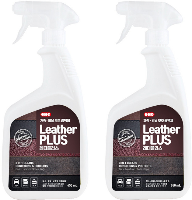 신희 레더플러스 가죽보호광택제, 650ml, 2개